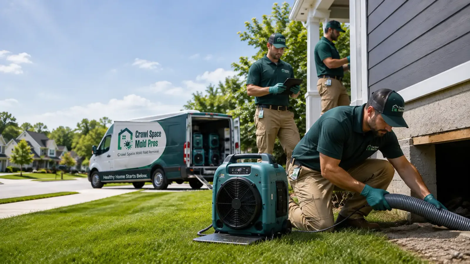 Crawl Space Mold Removal in Grand View, ID